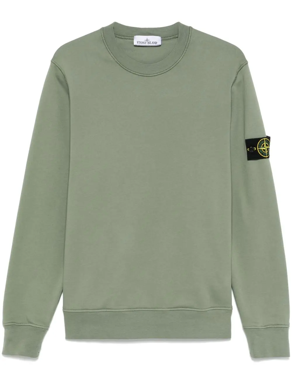 Stone Island Compass-badge sweatshirt moss green 2026 | Drip Kickz Stone Island Compass-badge sweatshirt moss green