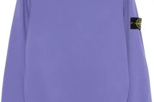 Stone Island Compass-badge sweatshirt purple
