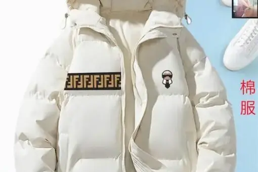 Fendi Down Puffer Jacket All White