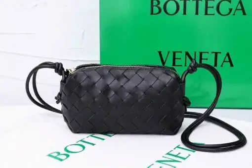 Bottega Veneta Loop Shoulder Bag Black