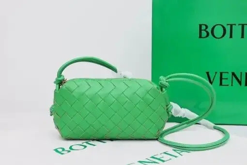 Bottega Veneta Loop Shoulder Bag Green