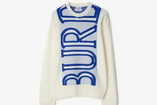 Burberry Logo Wool Sweater String