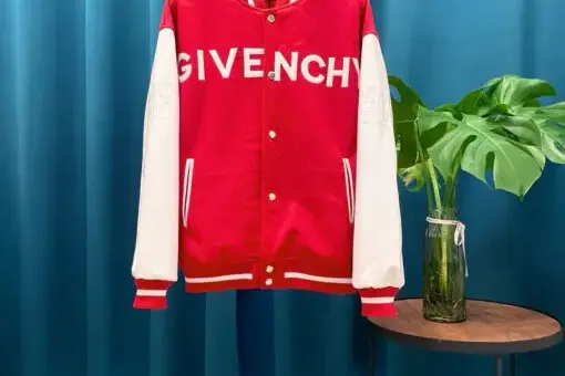 Givenchy Varsity Jacket Red White luxury streetwear