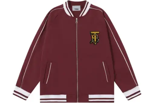 Burberry Jersey Track Jacket Red