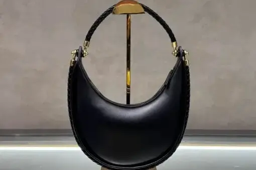 Bottega Veneta Half Moon Bag Black