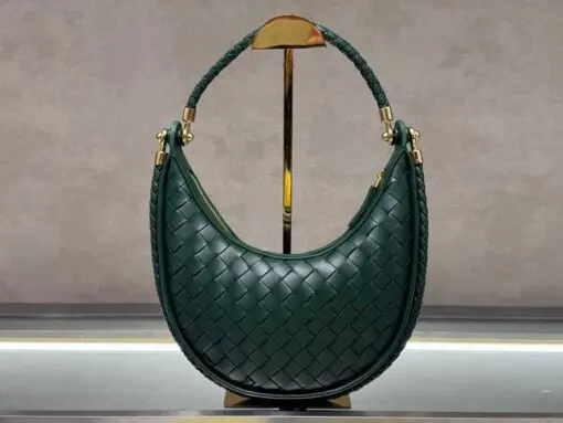 Bottega Veneta Crescent Moon Bag Green 2026 | Drip Kickz Bottega Veneta Crescent Moon Bag Green