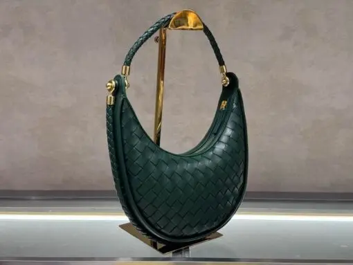 Bottega Veneta Crescent Moon Bag Green 2026 | Drip Kickz Bottega Veneta Crescent Moon Bag Green - Image 2