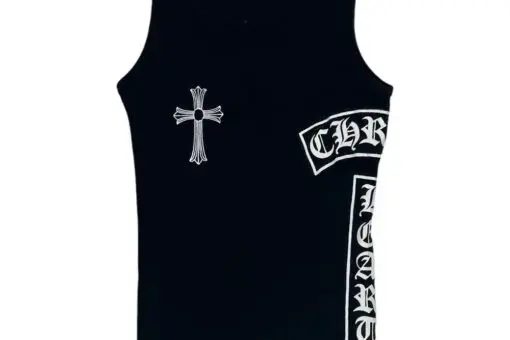 Chrome Hearts Vintage Cross Tbar Tank Top Black