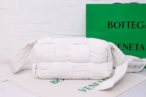 Bottega veneta Padded Tech Cassette Bag White