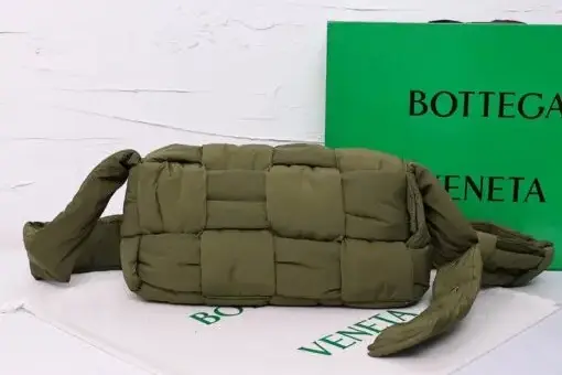Bottega veneta Padded Tech Cassette Bag Olive Green