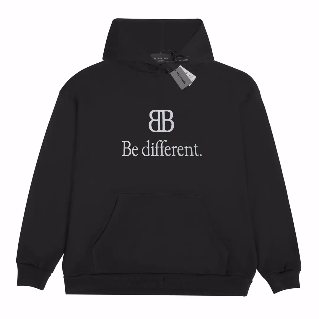 Balenciaga Be Different Hoodie Black 2026 | Drip Kickz Balenciaga Be Different Hoodie Black