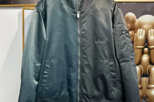 Dior Stussy Bomber Jacket Half Blue/Black