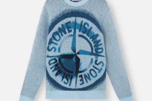 Stone Island Wool Sweater Blue