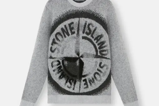 Stone Island Wool Sweater Grey
