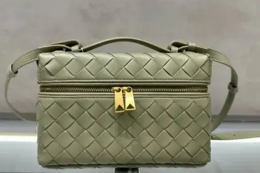 Bottega Veneta Bang Bang Vanity Bag Olive Green
