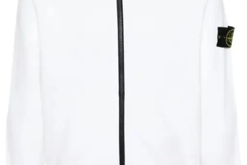 Stone Island Zip Sweatshirt White