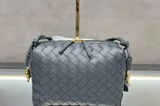 Bottega Veneta Loop Camera Bag Grey
