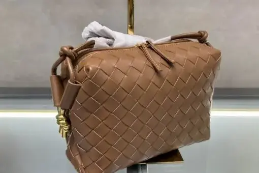 Bottega Veneta Loop Camera Bag Beige