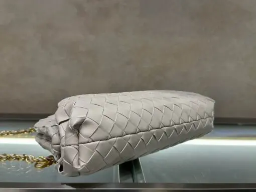 Bottega Veneta Teen Lauren With Chain Bag White 2026 | Drip Kickz Bottega Veneta Teen Lauren With Chain Bag White - Image 3
