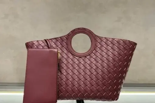 Bottega Veneta Picnic Tote Bag Red