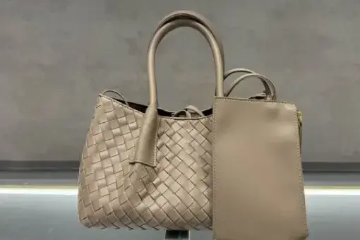 Bottega Veneta Shoulder Tote Bag Grey