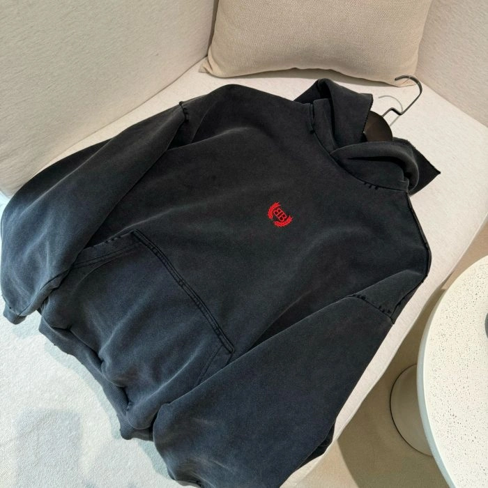 Balenciaga Hoodie Suede Black 2026 | Drip Kickz Balenciaga Hoodie Suede Black