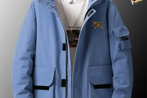 Burberry New Down Jacket Pastel Blue