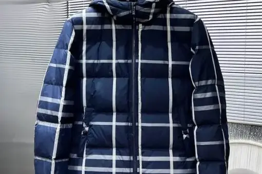 Burberry Down Jacket Blue check