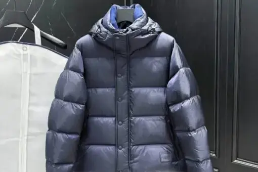 Burberry Halsby Down Puffer Jacket Navy Blue