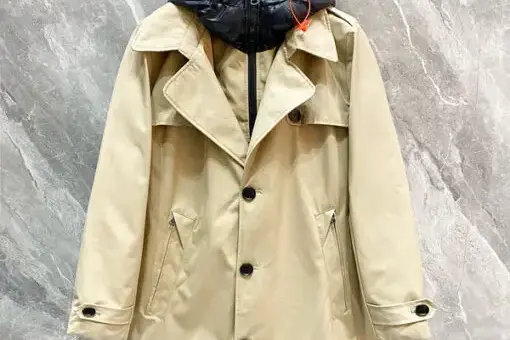 Burberry Leather Jacket Beige