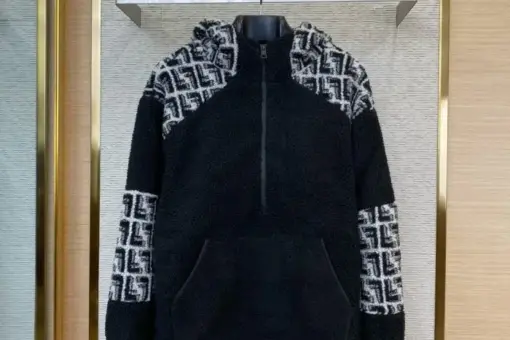 Fendi Jacket Black White