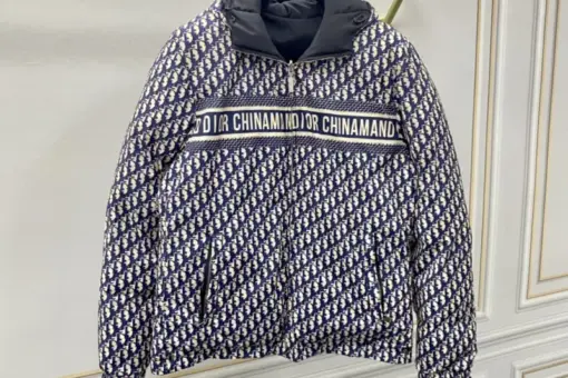 Dior Down Jacket Gray And Black M3