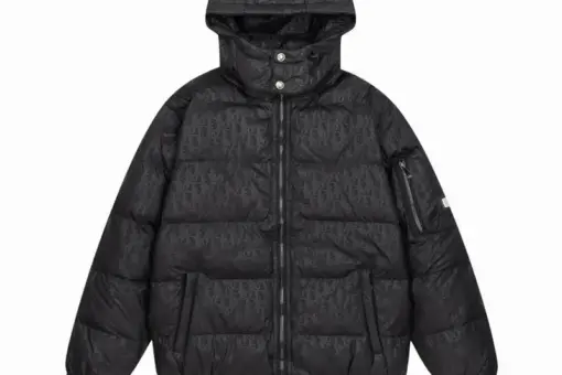 Dior Oblique Monogram Down Jacket Black