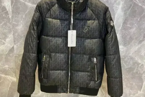 Dior Oblique Puffer Jacket Dark