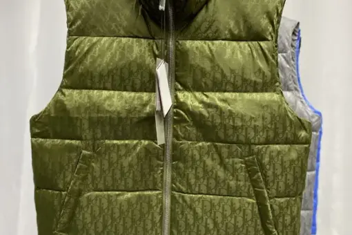 Dior Oblique Down Vest Olive Green