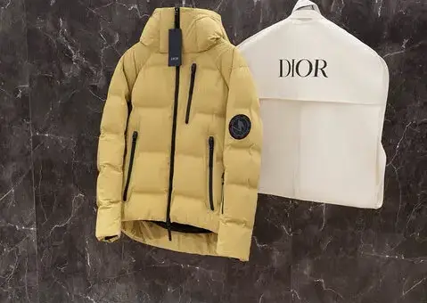 Dior Oblique Puffer Jacket Beige