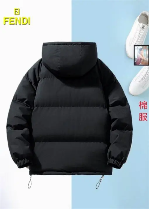 Fendi Down Puffer Jacket All Black 2026 | Drip Kickz Fendi Down Puffer Jacket All Black - Image 2