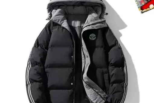 Fendi Down Parkas Jacket Black & White