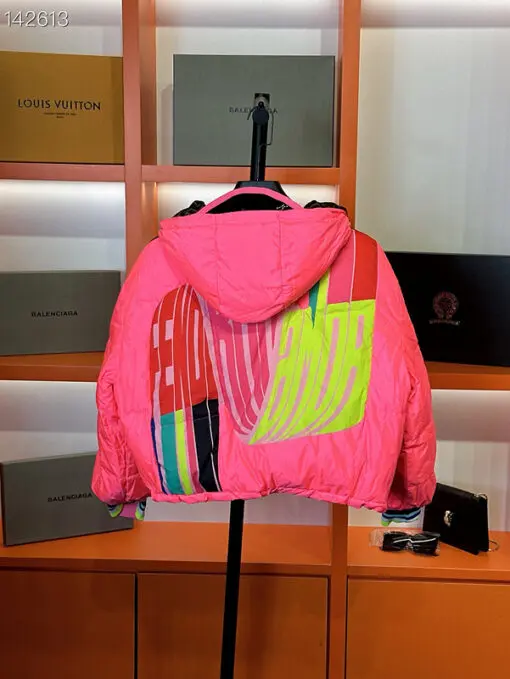Fendi Reversible Puffer Jacket Pink/ Black 2026 | Drip Kickz Fendi Reversible Puffer Jacket Pink/ Black - Image 2