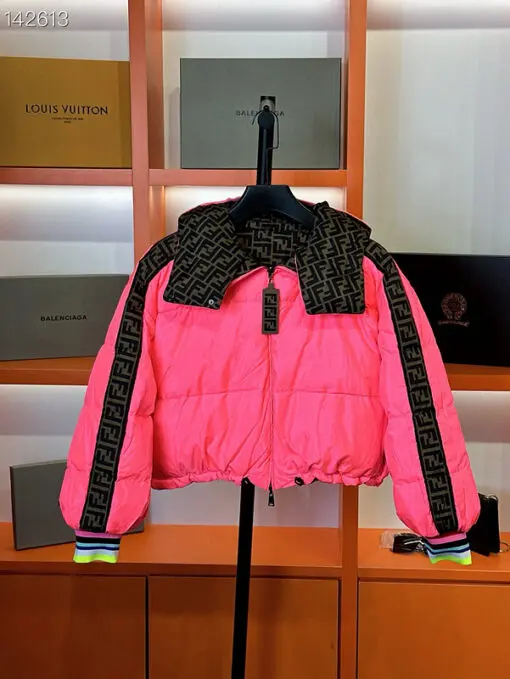 Fendi Reversible Puffer Jacket Pink/ Black 2026 | Drip Kickz Fendi Reversible Puffer Jacket Pink/ Black