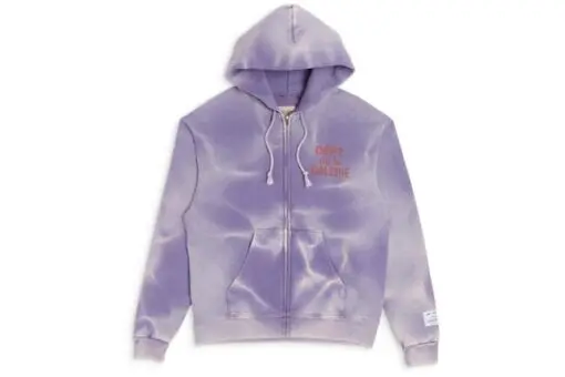 Gallery Dept Tie-Dye Zip Hoodie Purple – luxury streetwear