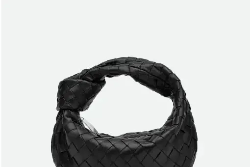 Bottega Veneta Mini Jodie Bag Black Intrecciato.