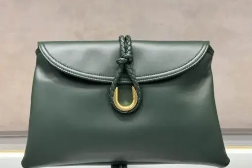 Libert Serpentine Clutch Bag Green