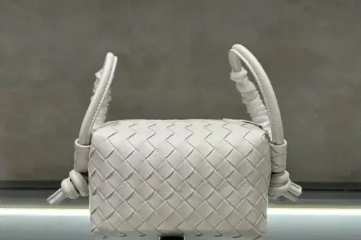 Bottega Veneta Loop Corss Bag White