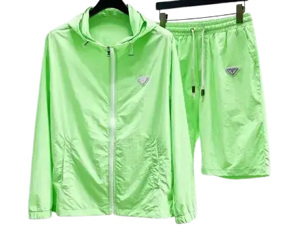 Prada Windbreaker Jacket Green