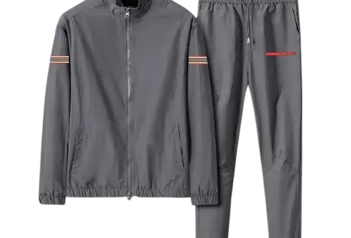 Prada Sporty Tracksuit Grey