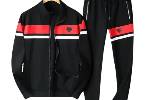 Prada Zipped Tracksuit Black