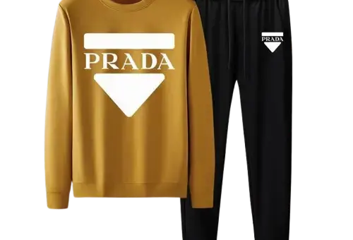 Prada Big Logo Tracksuit Yellow /Black
