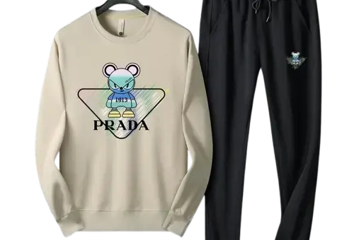 Prada Tracksuit Cream/Black M2