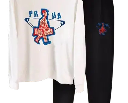 Prada Boy Logo Tracksuit Black/ White